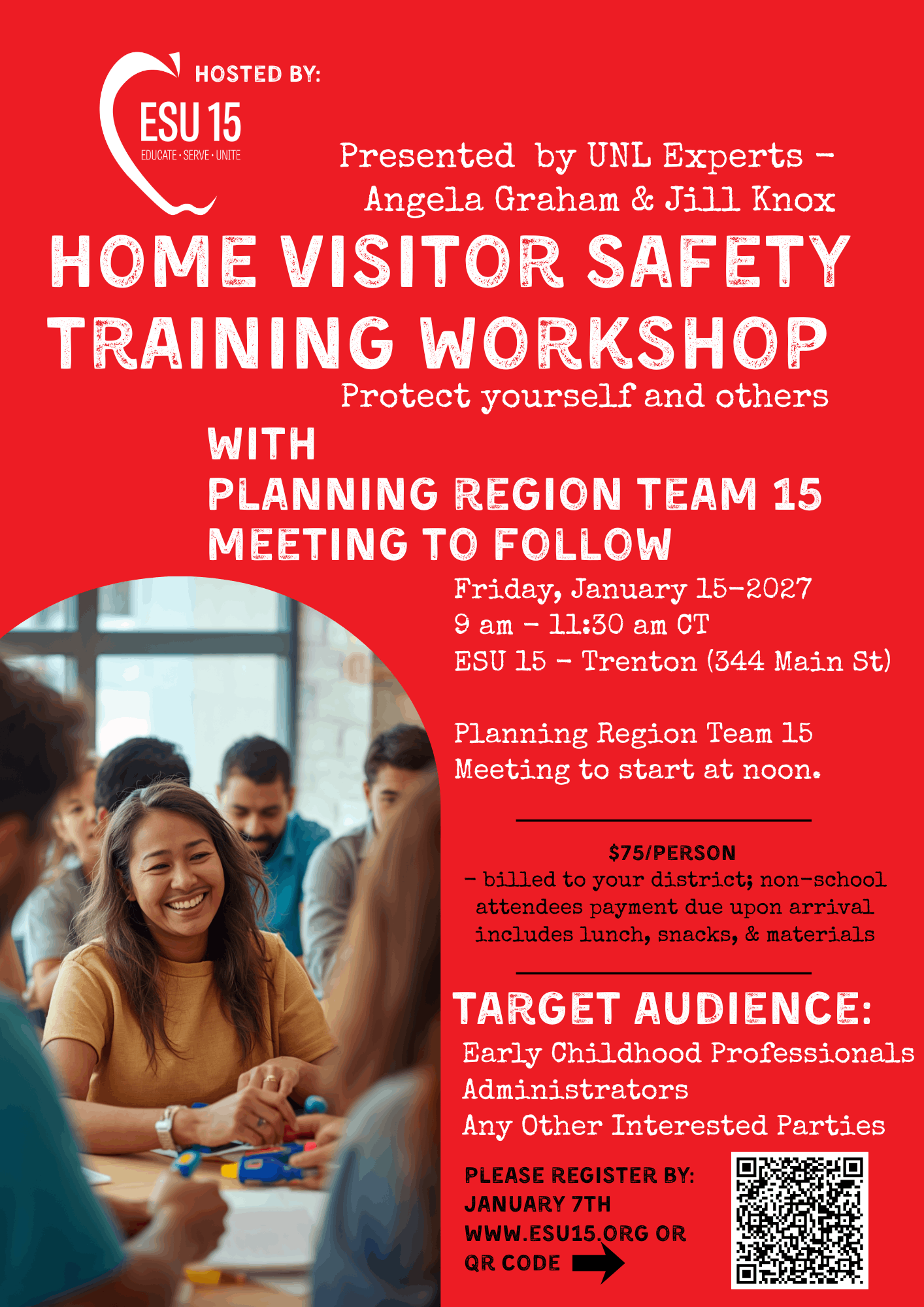 workshop fon home visitor safety for educators